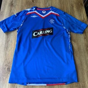 Glasgow Rangers Football Shirt Home Carling Umbro Jersey Size Youth XL